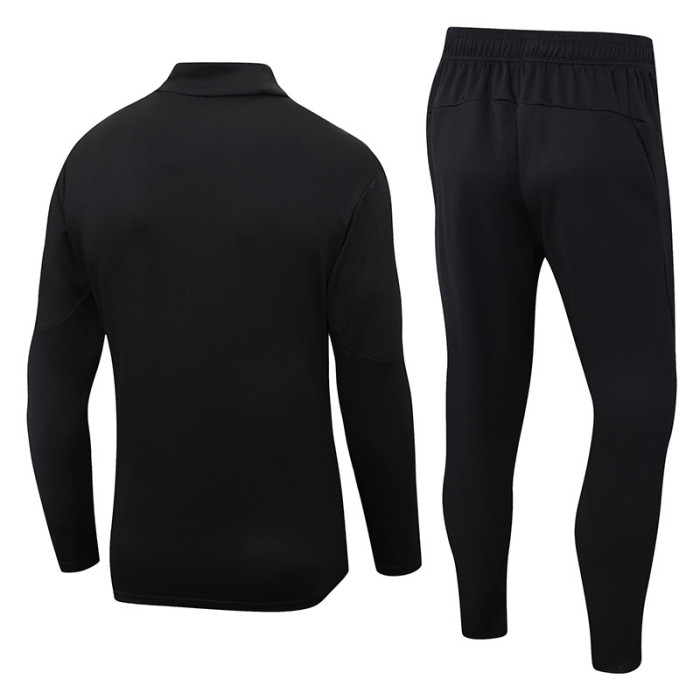 25-26 Man City Black Half Pull Tracksuit (半拉链)