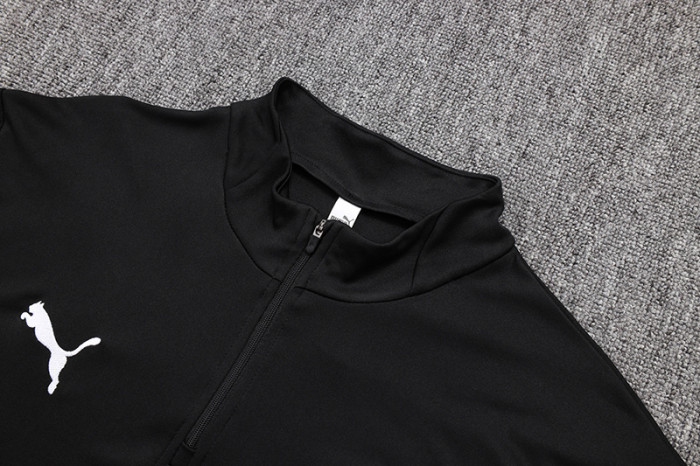 25-26 Man City Black Half Pull Tracksuit (半拉链)