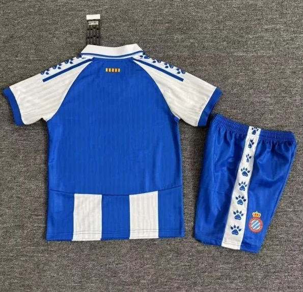 25-26 RCD Espanyol Home Kids Soccer Jersey