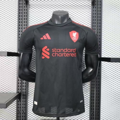 25-26 LIV Black Player Version Soccer Jersey