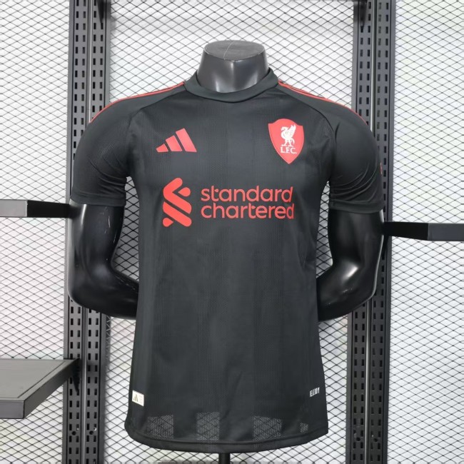 25-26 LIV Black Player Version Soccer Jersey