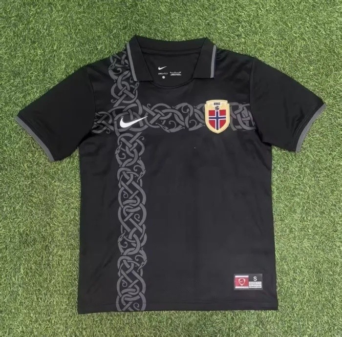 25-26 Norway Black Fans Soccer Jersey