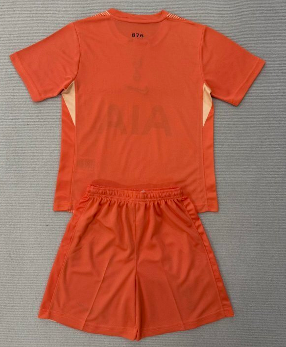 25-26 TOT Orange Goalkeeper Kids Soccer Jersey