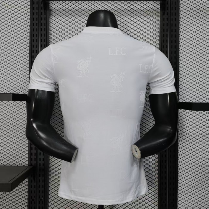 25-26 LIV White Player Version Soccer Jersey