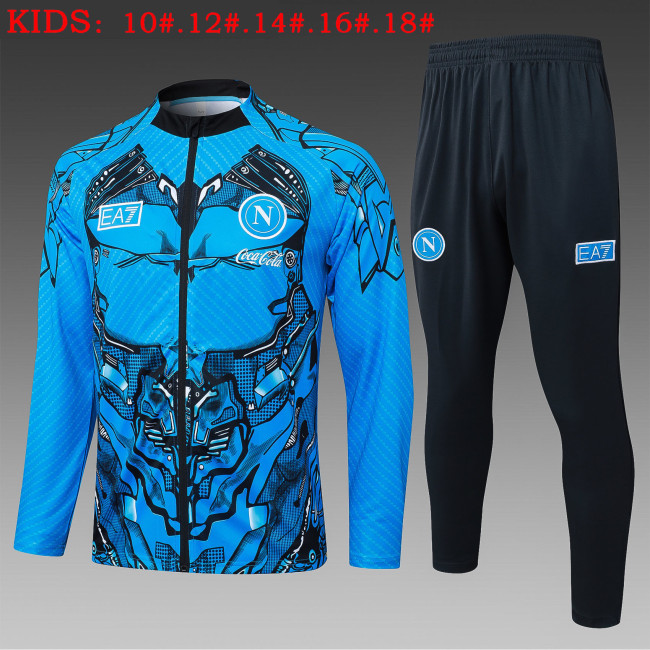 25-26 Napoli Kids Bule Jacket Tracksuit (童装)