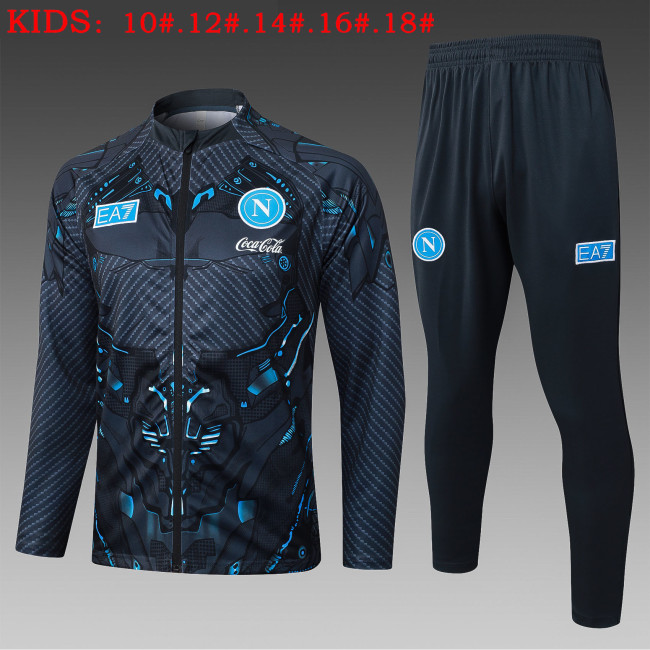 25-26 Napoli Kids Grey Jacket Tracksuit (童装)