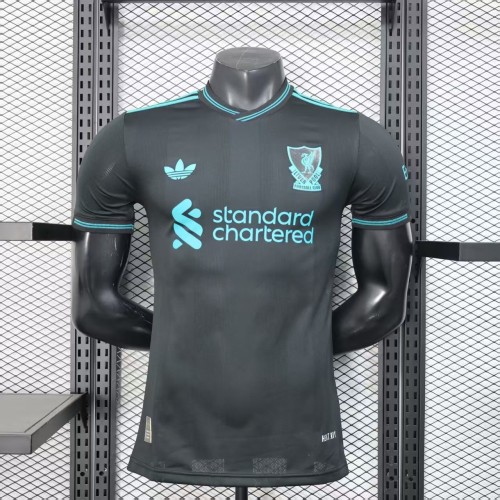 25-26 LIV Black Player Version Soccer Jersey