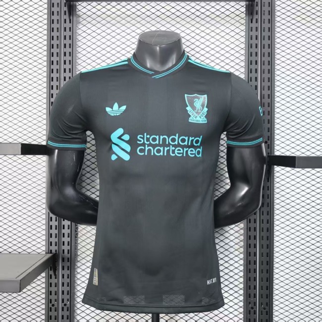 25-26 LIV Black Player Version Soccer Jersey