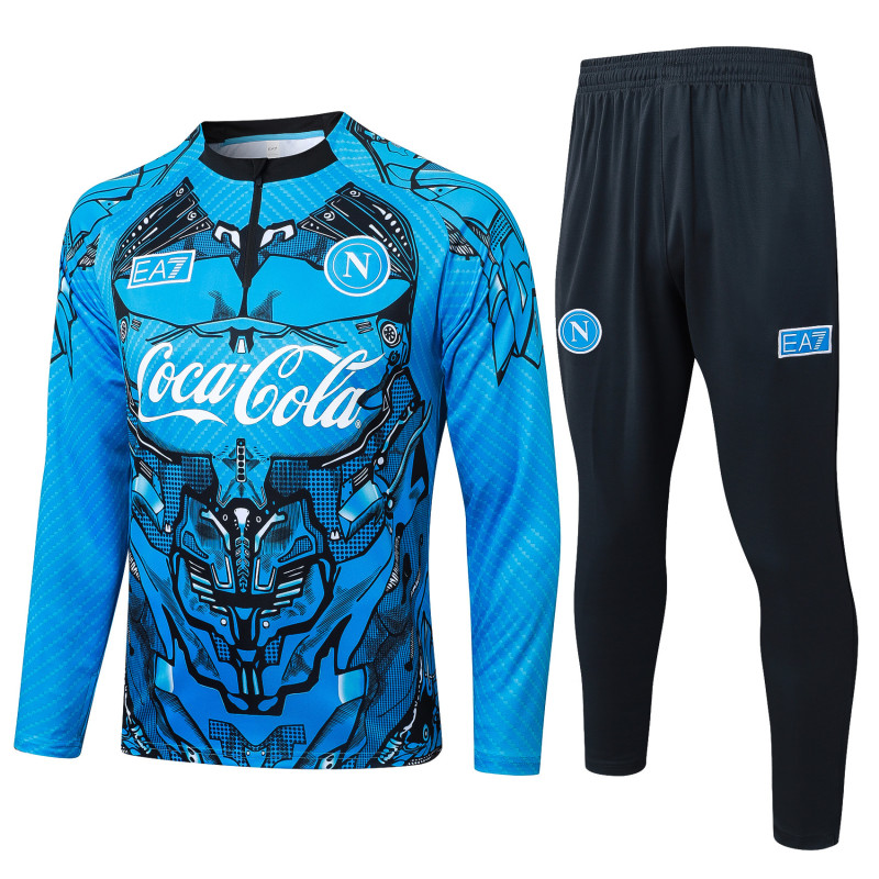 25-26 Napoli Blue Half Pull Tracksuit (半拉链)