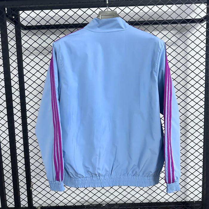 25-26 ARS Blue & Royal blue Double Sided Windbreaker (条纹双面风衣)