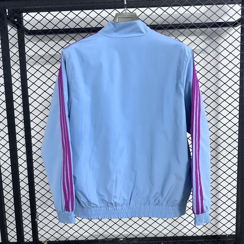 25-26 ARS Blue & Royal blue Double Sided Windbreaker (条纹双面风衣)