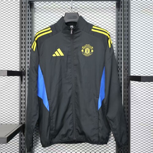 25-26 Man Utd Black Windbreaker