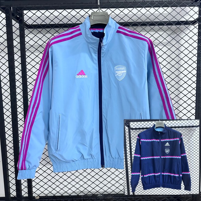 25-26 ARS Blue & Royal blue Double Sided Windbreaker (条纹双面风衣)