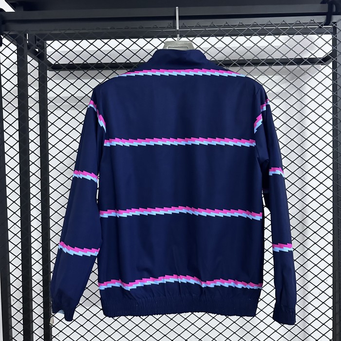 25-26 ARS Blue & Royal blue Double Sided Windbreaker (条纹双面风衣)