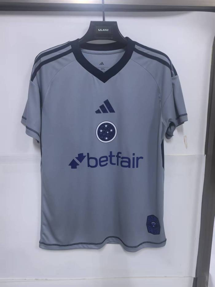 25-26 Cruzeiro Goalkeeper Grey Fans Soccer Jersey