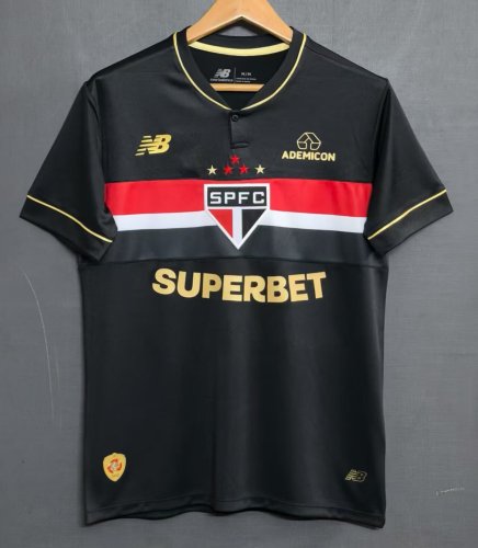 25-26 Sao Paulo Black Fans Soccer Jersey