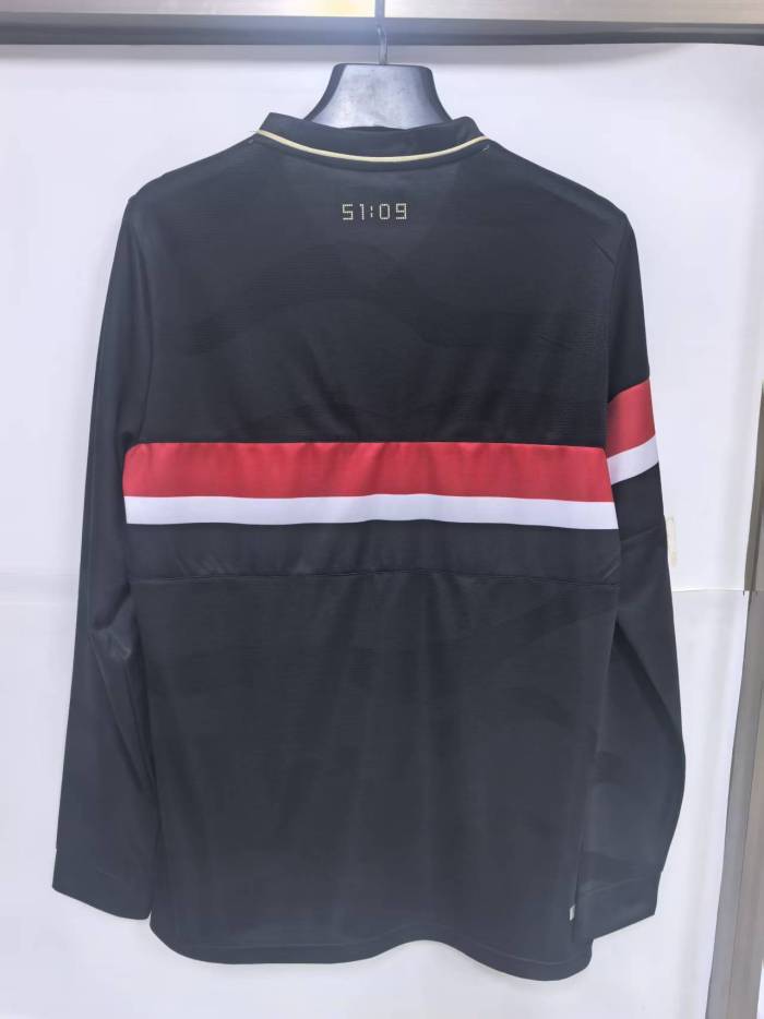 25-26 Sao Paulo Black Long Sleeve Soccer Jersey (长袖)