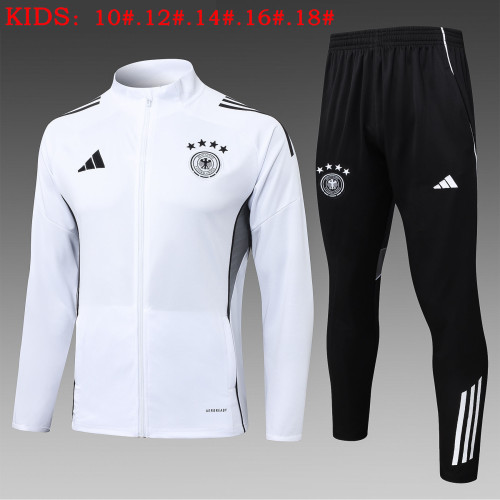 25-26 Germany White Kids Jacket Tracksuit (童装)