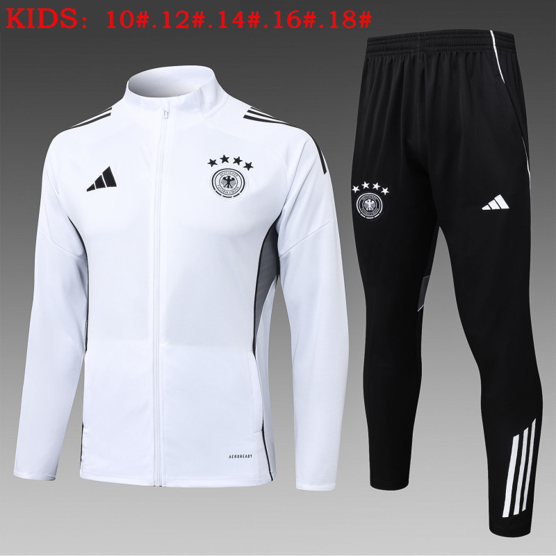 25-26 Germany White Kids Jacket Tracksuit (童装)