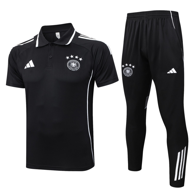 25-26 Germany Black Polo Tracksuit