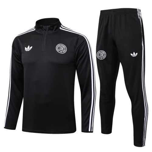 25-26 Germany 125th Anniversary Black Half Pull Tracksuit (半拉链)