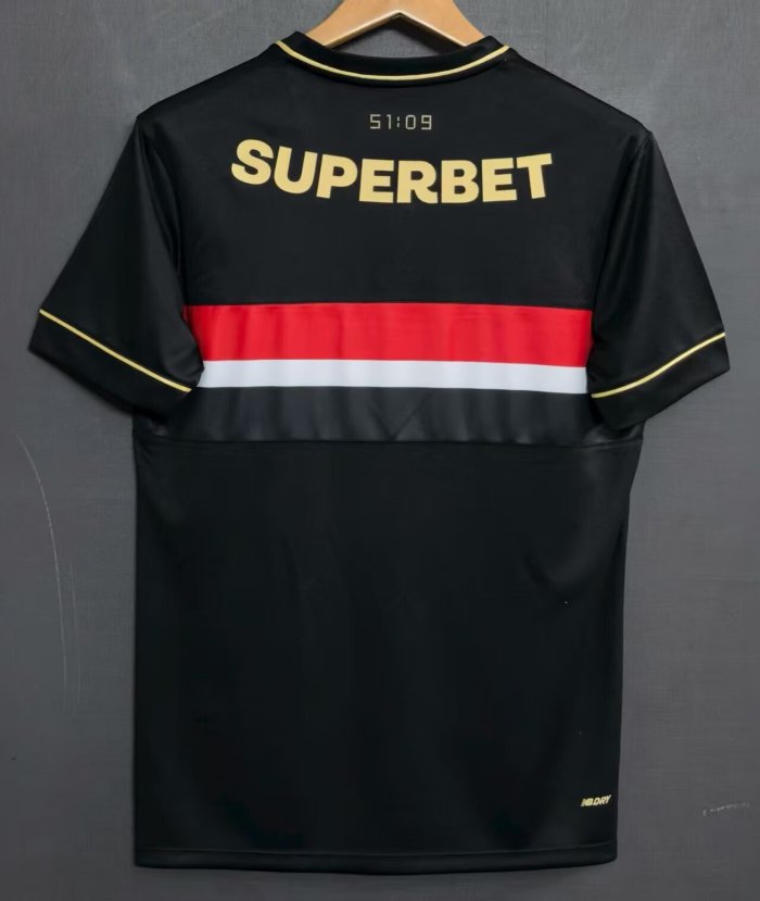 25-26 Sao Paulo Black Fans Soccer Jersey