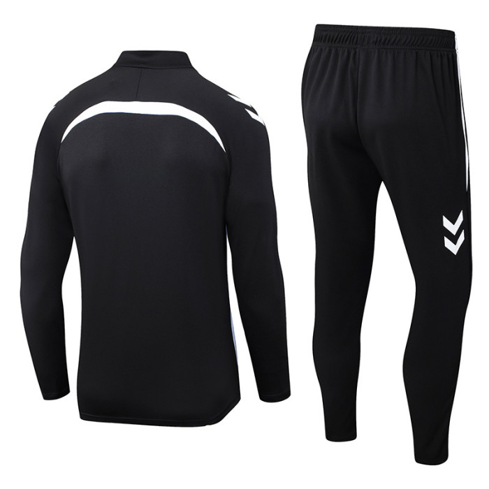 25-26 Real Betis Black Half Pull Tracksuit (半拉链）