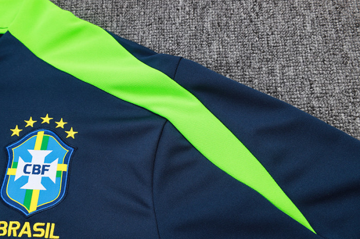 25-26 Brazil Royal Blue Half Pull Tracksuit (半拉链)