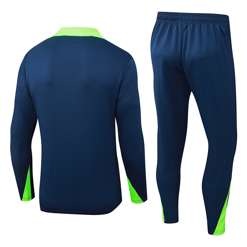 25-26 Brazil Royal Blue Half Pull Tracksuit (半拉链)