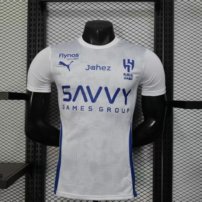 25-26 Al-Hilal White Player Version Soccer Jersey
