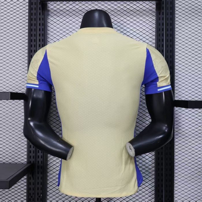 25-26 Marseille Earthy Yellow Player Version Soccer Jersey