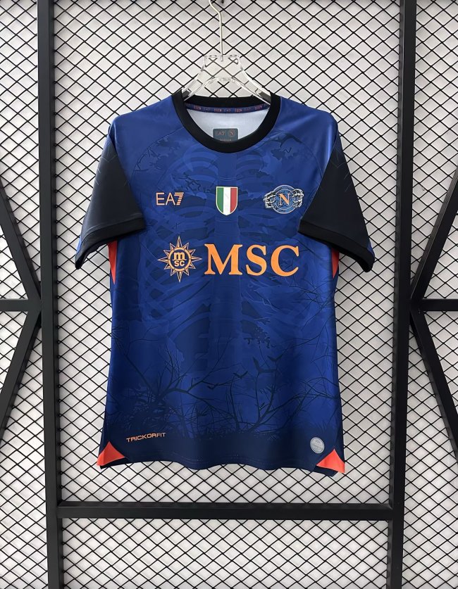 25-26 Napoli Halloween Blue Special Edition Fans Soccer Jersey