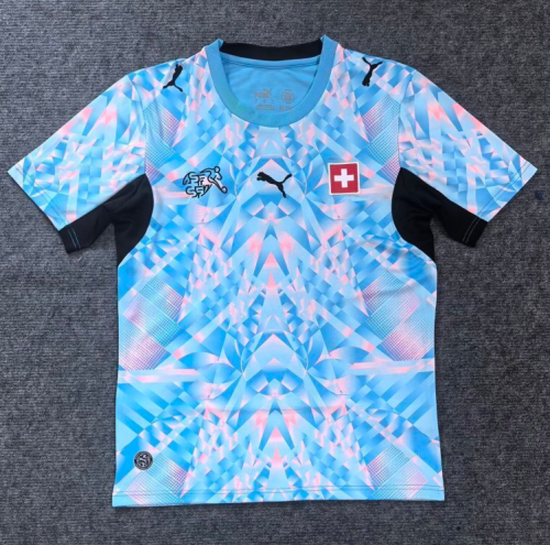 26-27 Switzerland Blue Fans Soccer Jersey