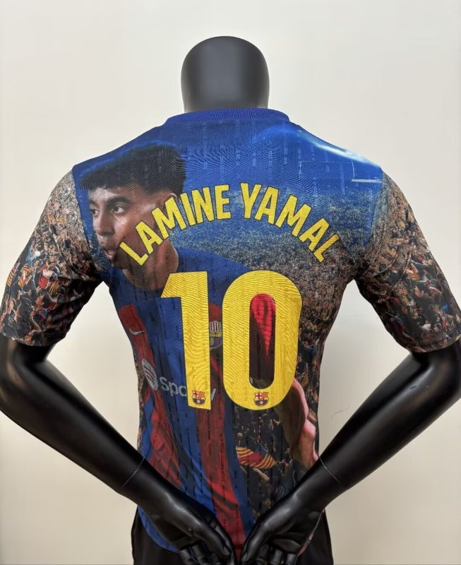 25-26 BAR LAMINE YAMAL #10 Player Version Soccer Jersey