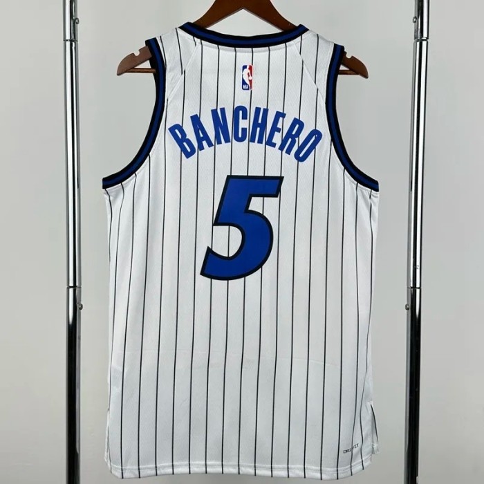 25-26 Magic BANCHERO #5 White Top Quality NBA Jersey