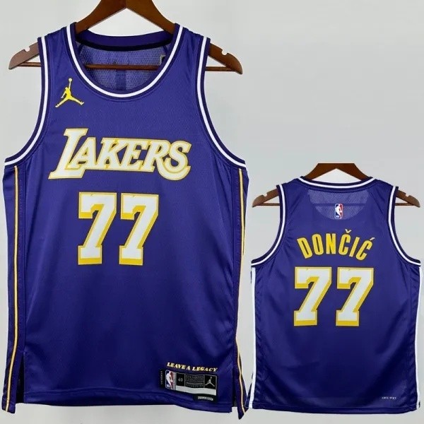 25-26 LAKERS DONCIC #77 Purple Top Quality NBA Jersey