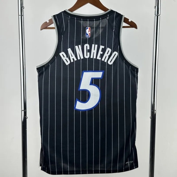 25-26 Magic BANCHERO #5 Black Top Quality NBA Jersey
