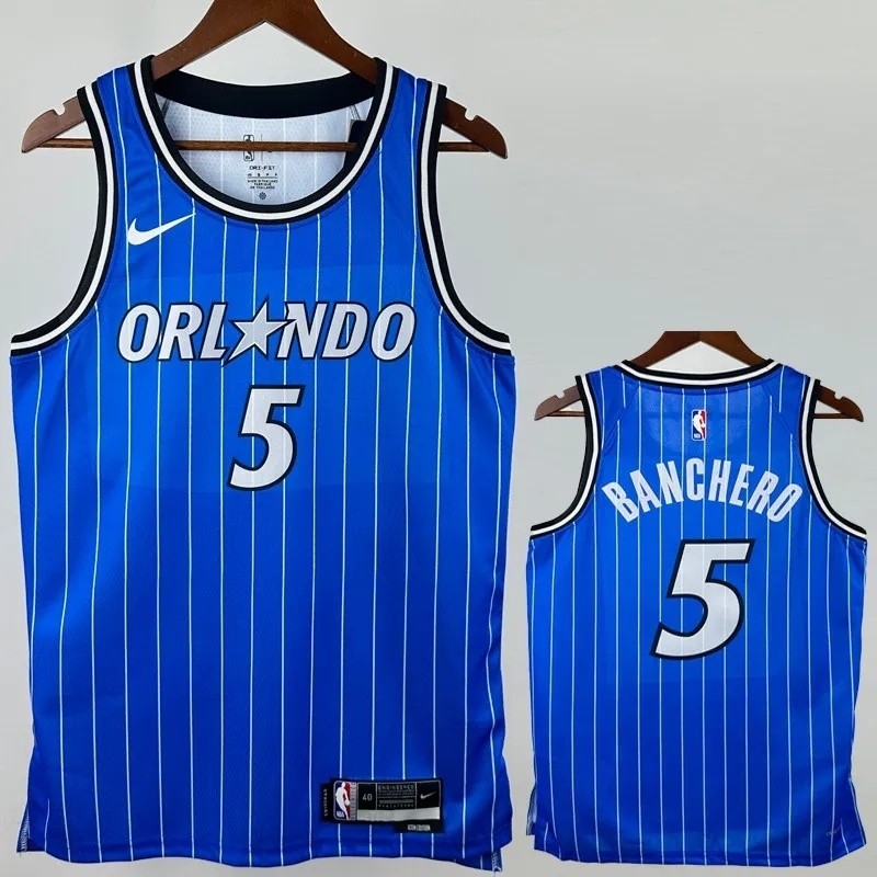 25-26 Magic BANCHERO #5 Blue Top Quality NBA Jersey