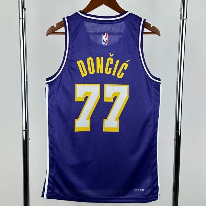 25-26 LAKERS DONCIC #77 Purple Top Quality NBA Jersey