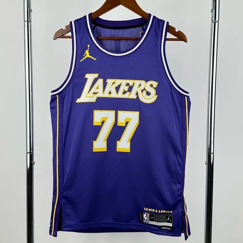 25-26 LAKERS DONCIC #77 Purple Top Quality NBA Jersey