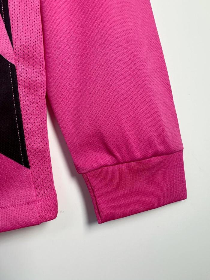 2011-2012 JUV Pink Retro Long Sleeves Soccer Jersey