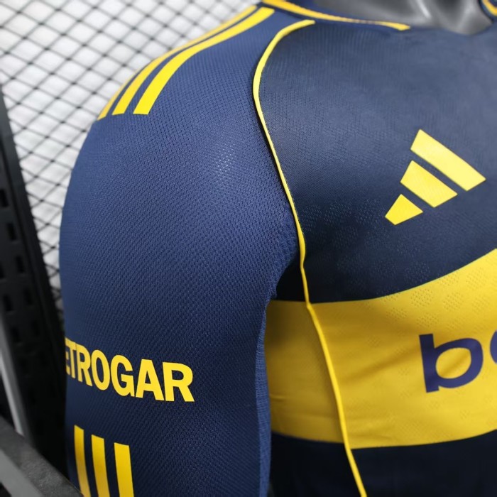 25-26 Boca Home Long Sleeve Player Version Soccer Jersey (长袖球员)