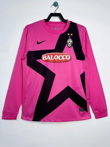 2011-2012 JUV Pink Retro Long Sleeves Soccer Jersey