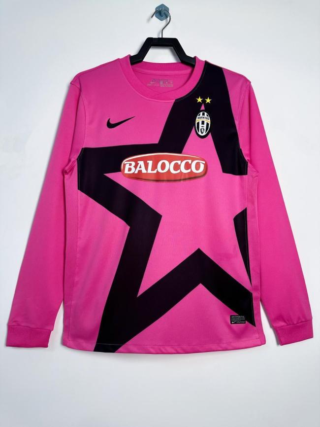 2011-2012 JUV Pink Retro Long Sleeves Soccer Jersey