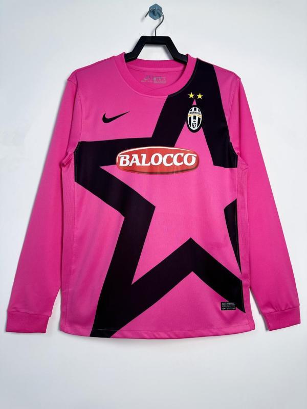 2011-2012 JUV Pink Retro Long Sleeves Soccer Jersey