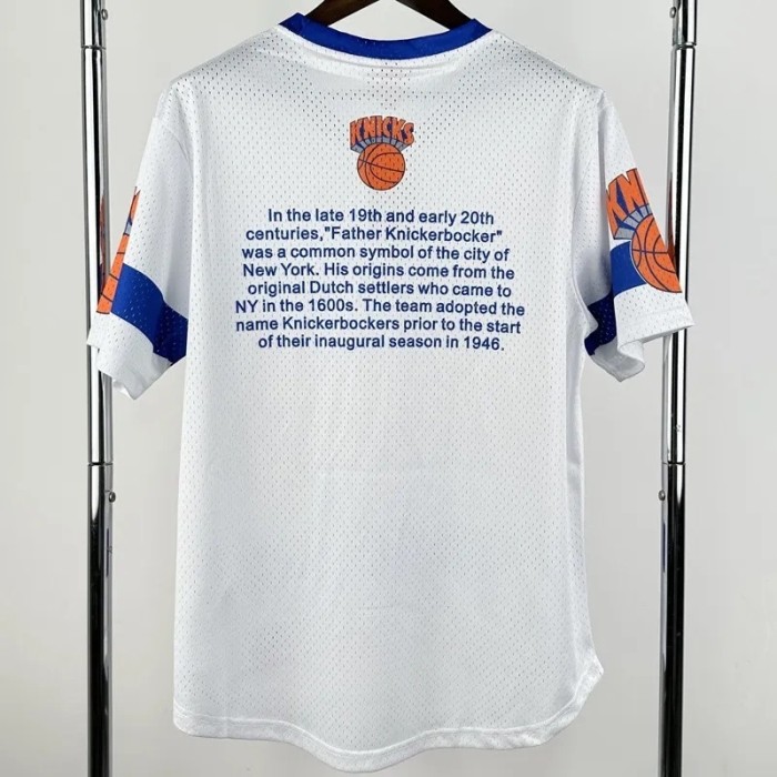 25-26 KNICKS White Retro High Quality Casual T-Shirt #MN