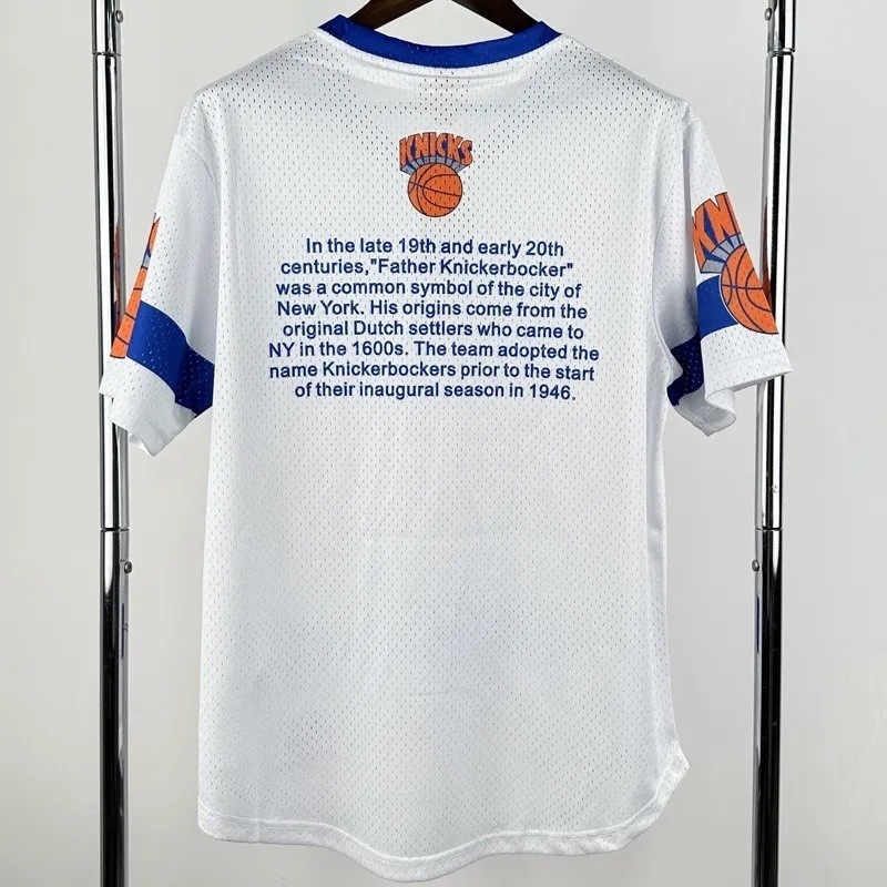 25-26 KNICKS White Retro High Quality Casual T-Shirt #MN