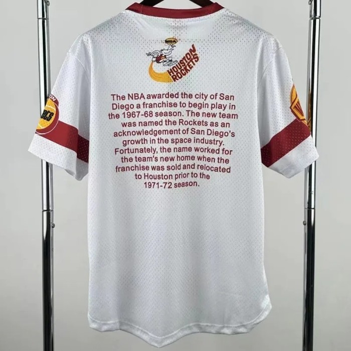 25-26 ROCKETS White Retro High Quality Casual T-Shirt #MN