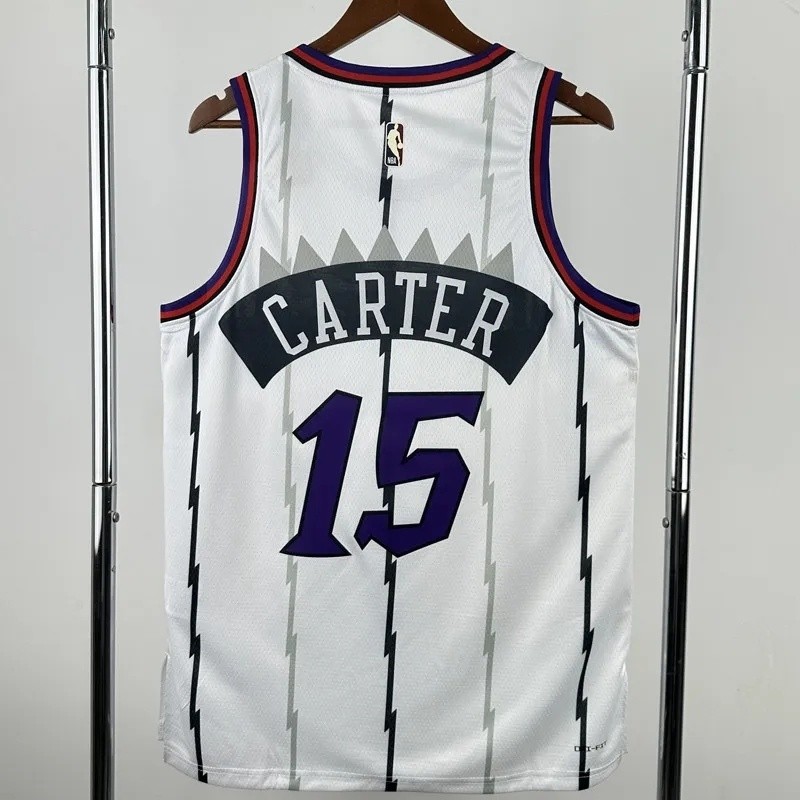 25-26 Raptors CARTER #15 White Retro Top Quality NBA Jersey