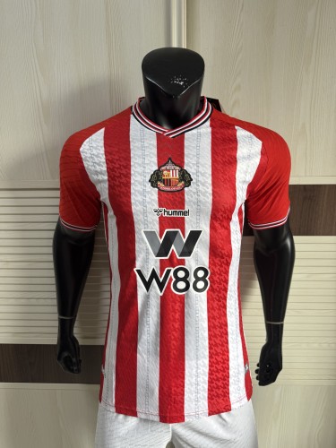 25-26 Sunderland Home Player Version Soccer Jersey